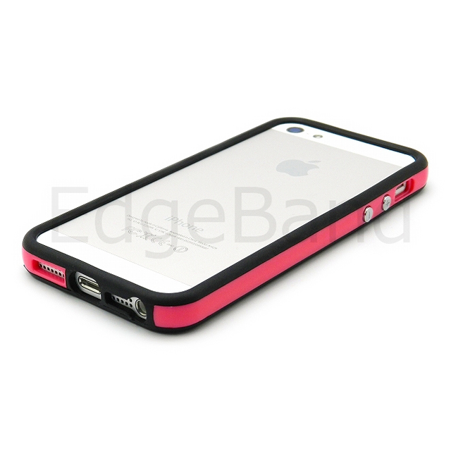 【iPhoneSE(第1世代)/5s/5 ケース】ハイブリッドバンパー Edge Band (BlackRim*Pink)goods_nameサブ画像