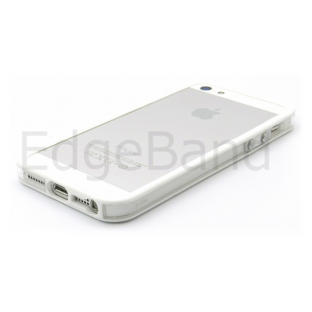 【iPhoneSE(第1世代)/5s/5 ケース】ハイブリッドバンパー Edge Band (WhiteRim*Clear)goods_nameサブ画像