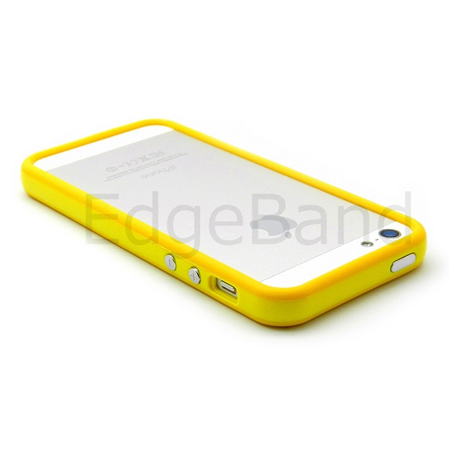 【iPhoneSE(第1世代)/5s/5 ケース】ハイブリッドバンパー Edge Band (Yellow)