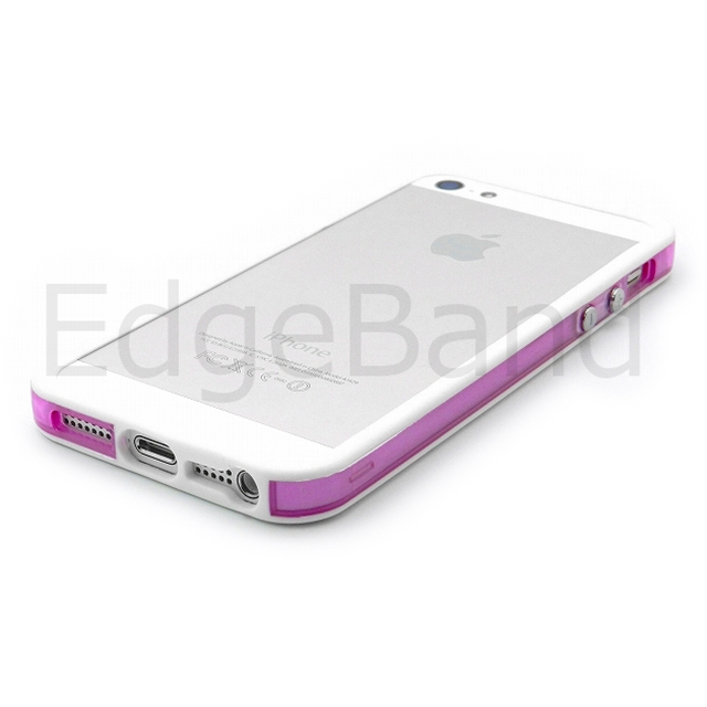 【iPhoneSE(第1世代)/5s/5 ケース】ハイブリッドバンパー Edge Band (ClearPurple*WhiteRim)goods_nameサブ画像