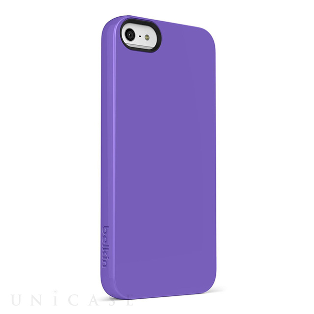 【iPhone5s/5 ケース】Grip Neon (TPU)(パープル)