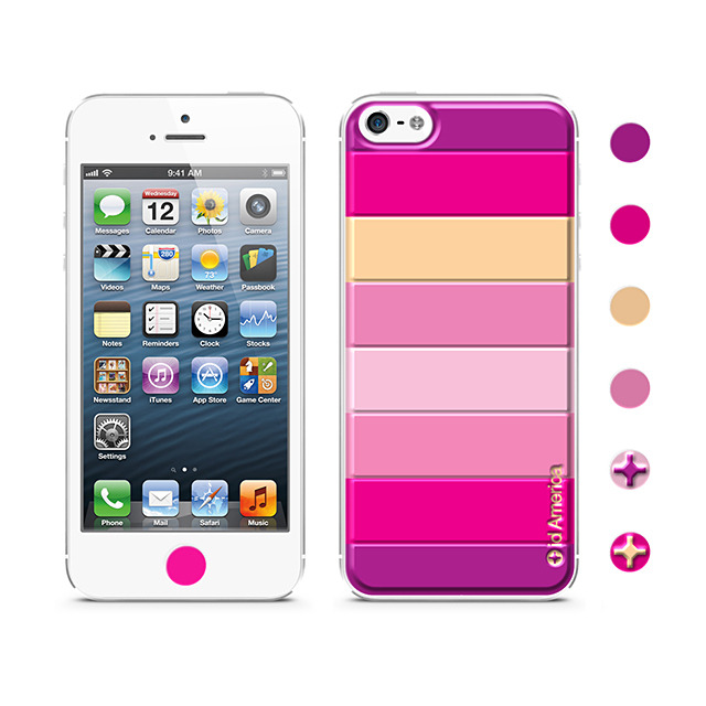 【iPhoneSE(第1世代)/5s/5 スキンシール】Cushi Stripe Pink