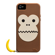 【iPhoneSE(第1世代)/5s/5 ケース】Creatures (Bubbles Monkey Case, Brown)