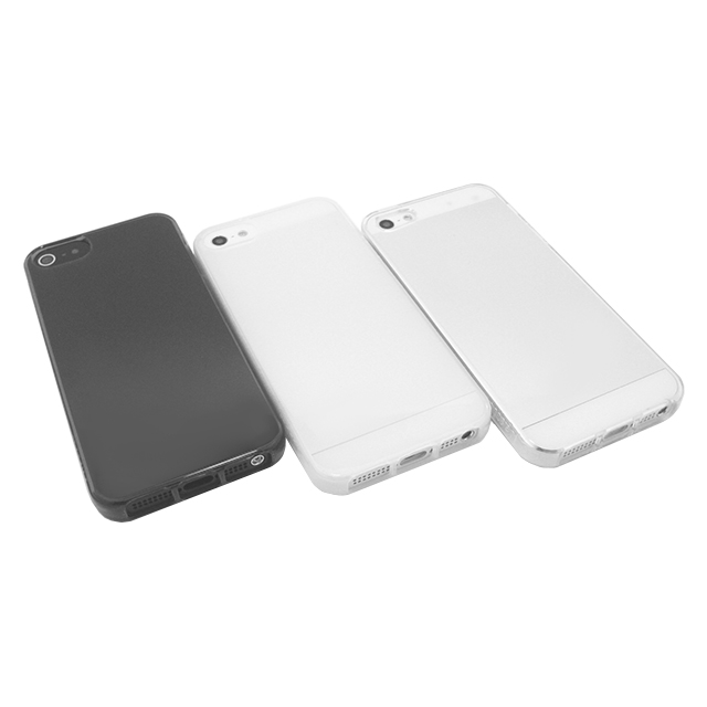 【iPhone5s/5 ケース】cassion TPUソフトケース For iPhone5s/5 IP5TPUCS705 (クリアーホワイト)サブ画像