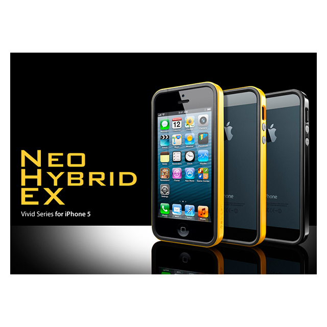 【iPhoneSE(第1世代)/5s/5 ケース】Neo Hybrid EX Vivid Series (Soul Black)サブ画像