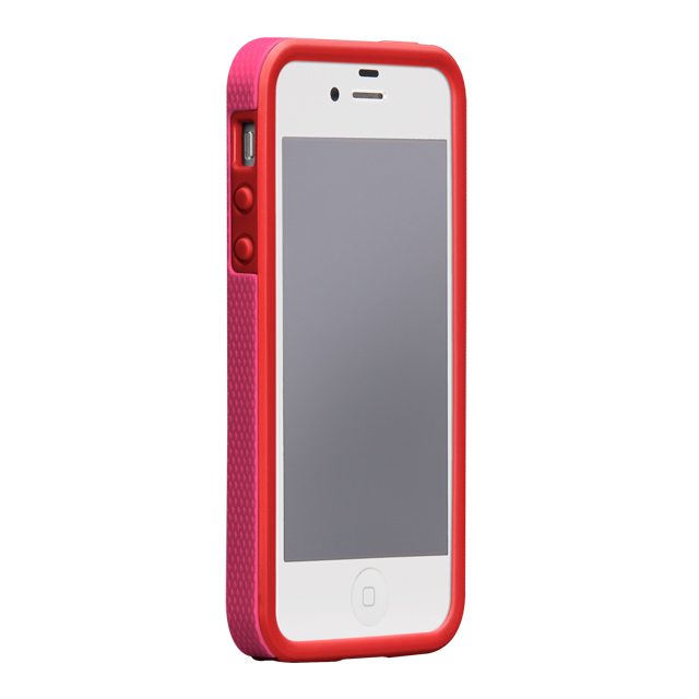 【iPhoneSE(第1世代)/5s/5 ケース】Hybrid Tough Case, Lipstick Pink /Flame Redgoods_nameサブ画像