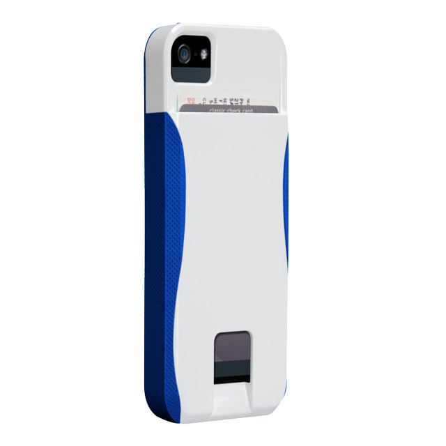 【iPhoneSE(第1世代)/5s/5 ケース】POP! ID Case, White/Marine Blue