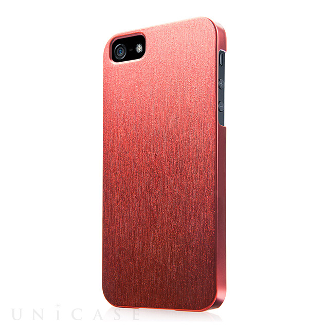 【iPhoneSE(第1世代)/5s/5 ケース】Karapace Jacket Silva Satin Red