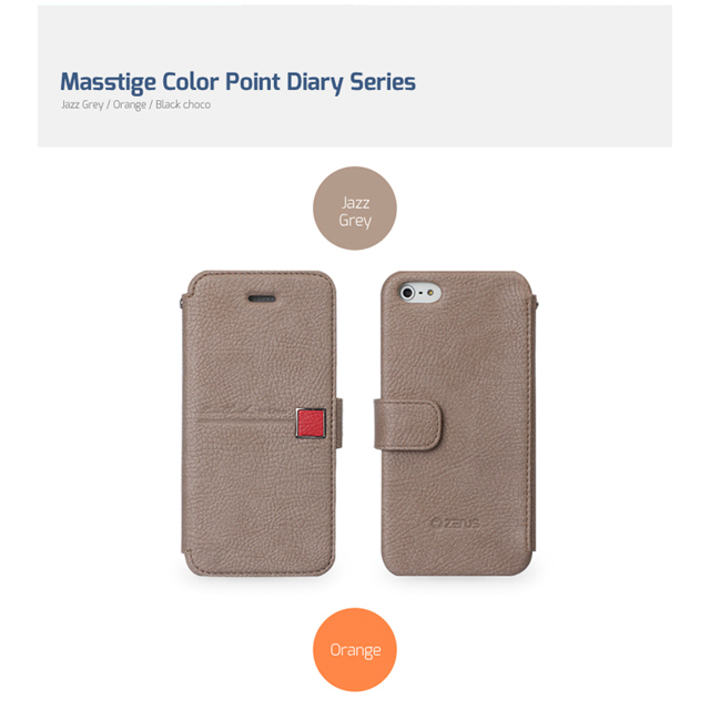 【iPhoneSE(第1世代)/5s/5 ケース】Masstige Color Point Diary (Orange)goods_nameサブ画像