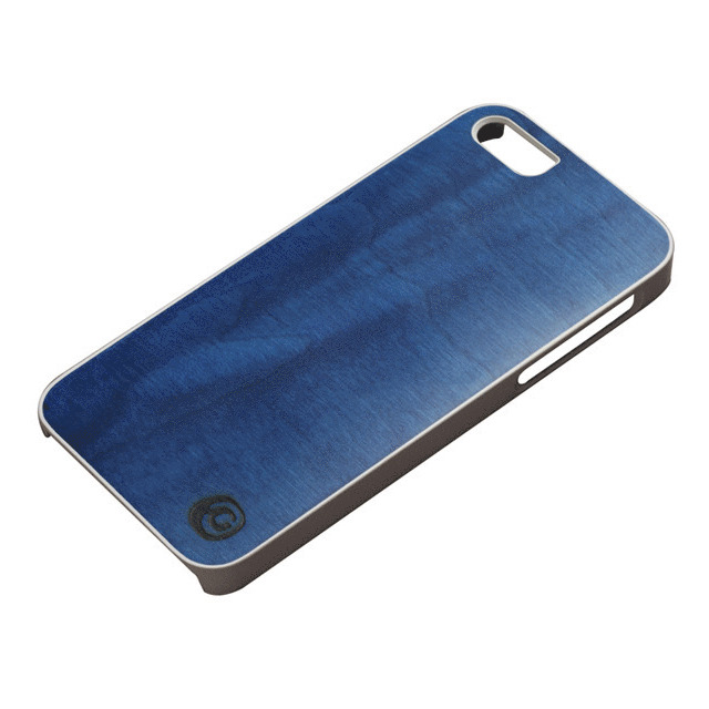 【iPhoneSE(第1世代)/5s/5 ケース】Real wood case Vivid Midnight Blue ホワイトフレームgoods_nameサブ画像