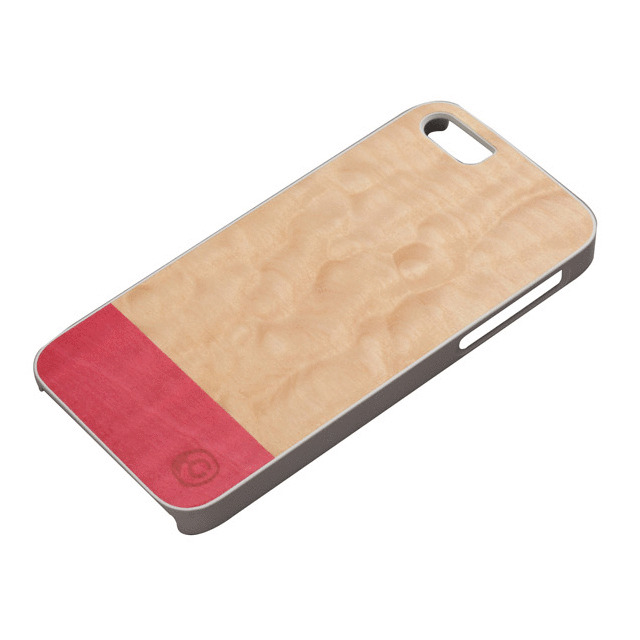 【iPhoneSE(第1世代)/5s/5 ケース】Real wood case Harmony Miss match ホワイトフレームサブ画像
