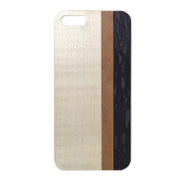 【iPhoneSE(第1世代)/5s/5 ケース】Real wood case Harmony Tiramisu ホワイトフレーム