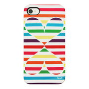 【iPhone4S/4 ケース】Pop Heart Stripe