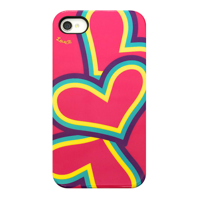 【iPhone4S/4 ケース】Pop Heart Pink