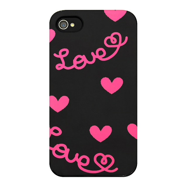 【iPhone4S/4 ケース】Pop Heart Black