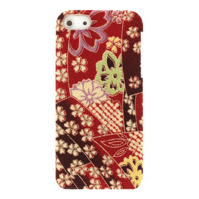 【iPhoneSE(第1世代)/5s/5 ケース】KIMONO Case 着物ケース(宝づくし)