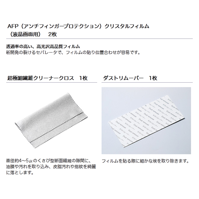 【iPod touch】AFPクリスタルフィルムセット for iPod touch 5thgoods_nameサブ画像