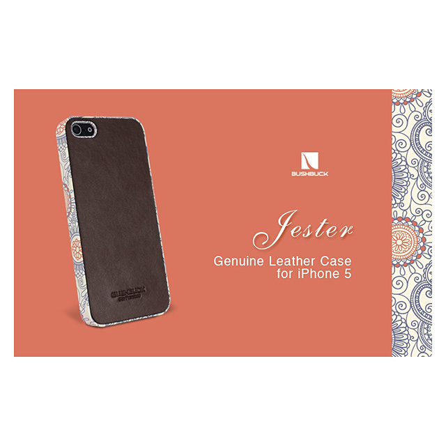 【iPhoneSE(第1世代)/5s/5 ケース】Jester (Grain 02)シェニュインレザーケース コーヒーgoods_nameサブ画像