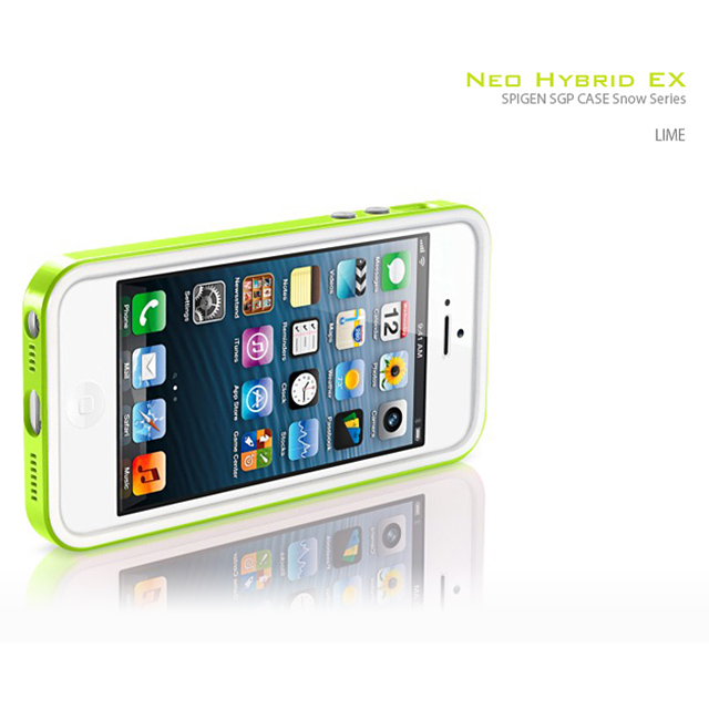 【iPhoneSE(第1世代)/5s/5 ケース】Neo Hybrid EX Snow Series (Lime)goods_nameサブ画像