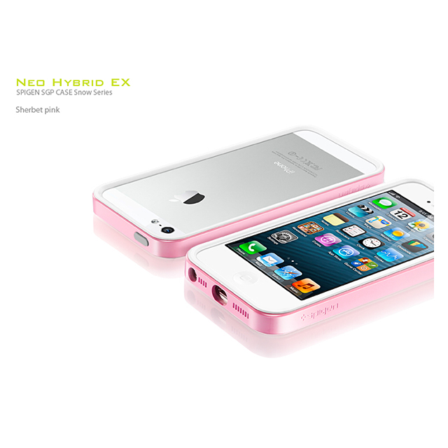 【iPhoneSE(第1世代)/5s/5 ケース】Neo Hybrid EX Snow Series (Sherbet Pink)サブ画像