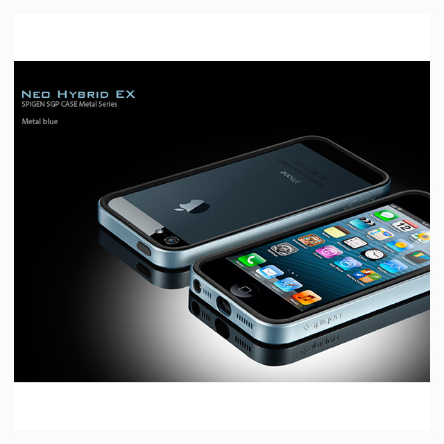 【iPhoneSE(第1世代)/5s/5 ケース】Neo Hybrid EX Metal Series (Metal Blue)goods_nameサブ画像