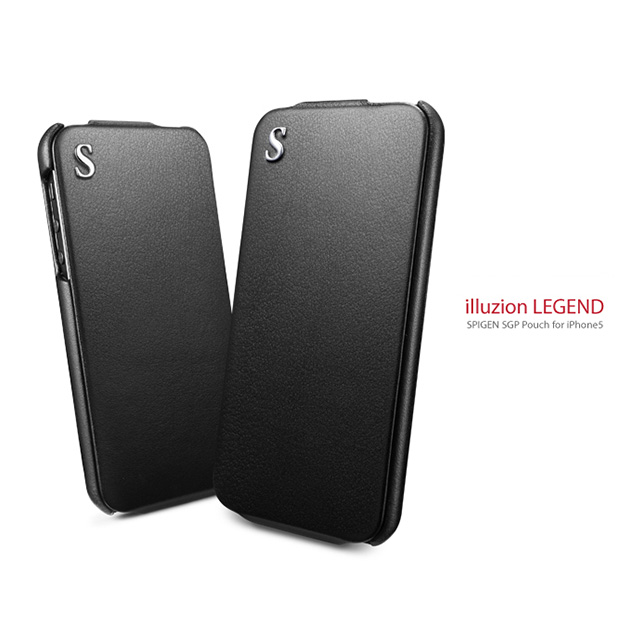 【iPhoneSE(第1世代)/5s/5 ケース】Leather Case illuzion LEGEND Blackgoods_nameサブ画像