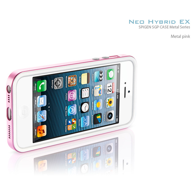 【iPhoneSE(第1世代)/5s/5 ケース】Neo Hybrid EX Metal Series (Metal Pink)サブ画像