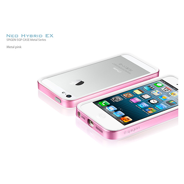 【iPhoneSE(第1世代)/5s/5 ケース】Neo Hybrid EX Metal Series (Metal Pink)サブ画像