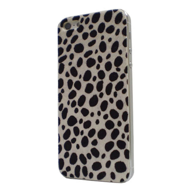 【iPhone5 スキンシール】BADSMAKESGOODS レザーカバー (Fur-C,White)