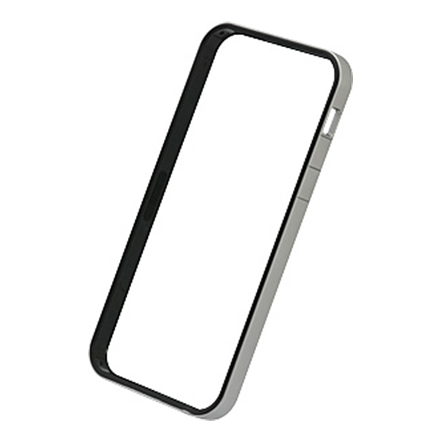 【iPhone5 ケース】フラットバンパーセット for iPhone5(シルバー＆ブラック)サブ画像