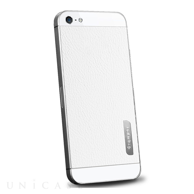 【iPhone5 スキンシール】SPIGEN SGP Case Skin Guard Series Leather White