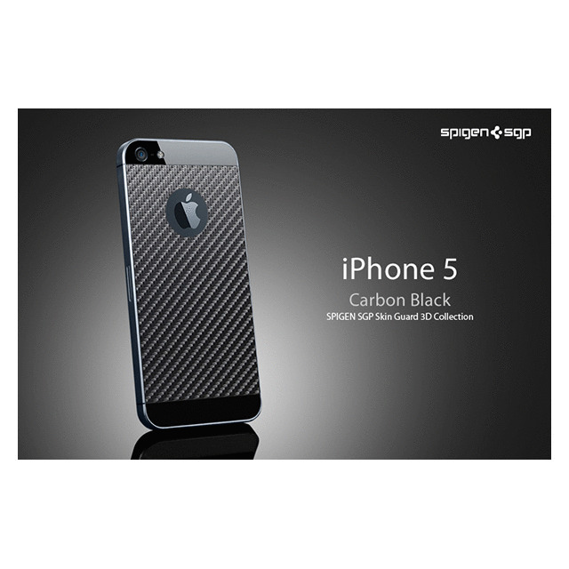 【iPhone5s/5 スキンシール】SPIGEN SGP Case Skin Guard Series Carbon Blackサブ画像