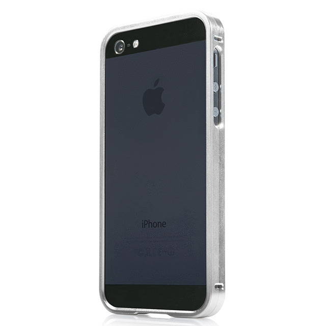 【iPhoneSE(第1世代)/5s/5 ケース】Alumor Bumper DuoFrame (Silver/Silver)