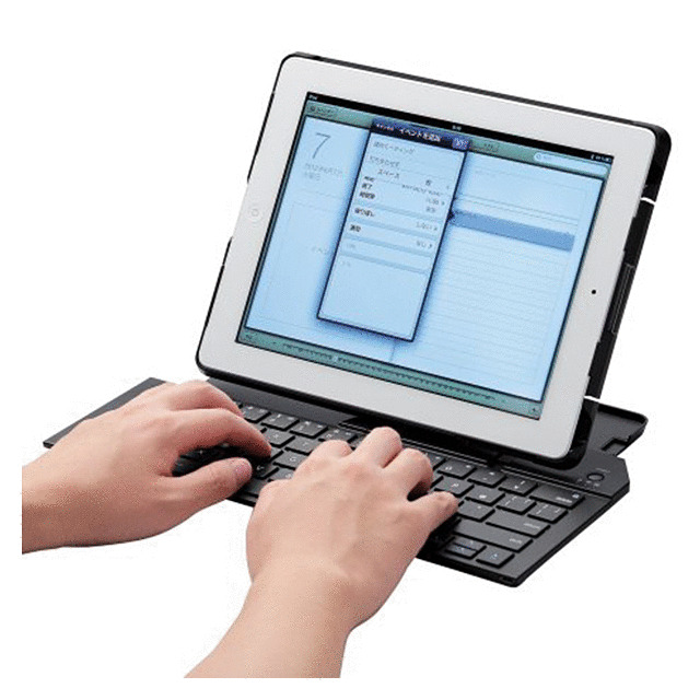 Bluetoothキーボード/iPad第3世代・iPad第4世代用/英字配列/ブラック