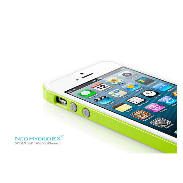 【iPhoneSE(第1世代)/5s/5 ケース】Neo Hybrid EX SLIM Snow Series (Lime)サブ画像