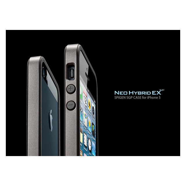 【iPhoneSE(第1世代)/5s/5 ケース】Neo Hybrid EX SLIM Metal Series (Gun Metal)サブ画像