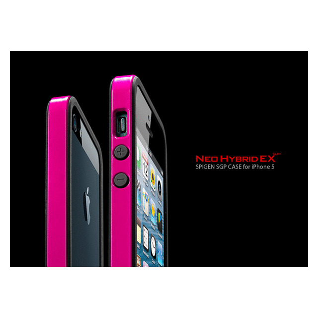 【iPhoneSE(第1世代)/5s/5 ケース】Neo Hybrid EX SLIM Vivid Series (Hot Pink)サブ画像