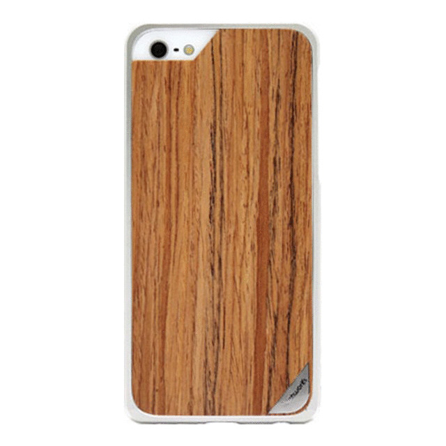 【iPhoneSE(第1世代)/5s/5 ケース】Alloy X Wood (Silver×Teak)goods_nameサブ画像