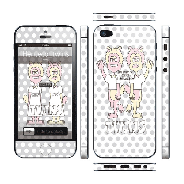 【iPhone5 スキンシール】Thinclo Thtyle 『 Henteco twins 』