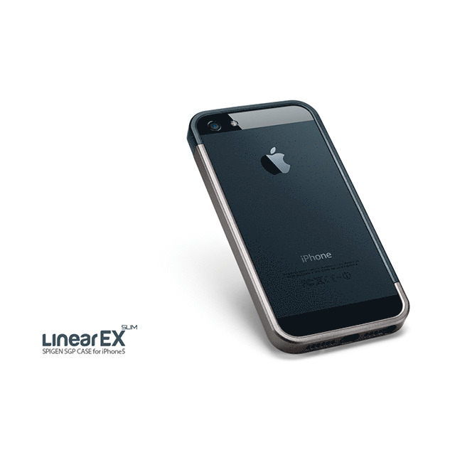 【iPhoneSE(第1世代)/5s/5 ケース】Linear EX SLIM Metal series (Gun Metal)サブ画像