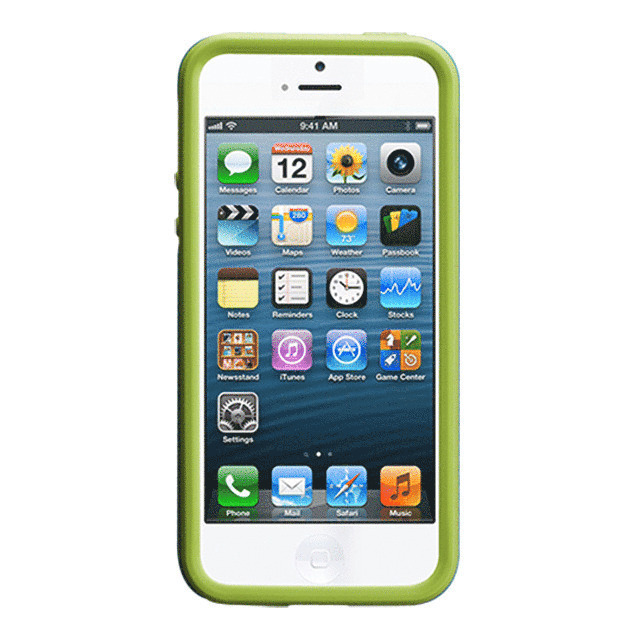 【iPhoneSE(第1世代)/5s/5 ケース】Hybrid Tough Case, Emerald Green/Chartreuse Greenサブ画像