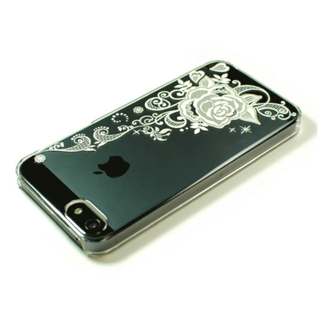 【iPhone5 ケース】蒔絵ケース レースバラgoods_nameサブ画像