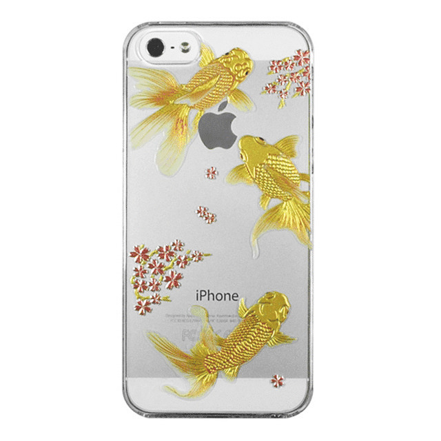 【iPhone5 ケース】蒔絵ケース 金魚