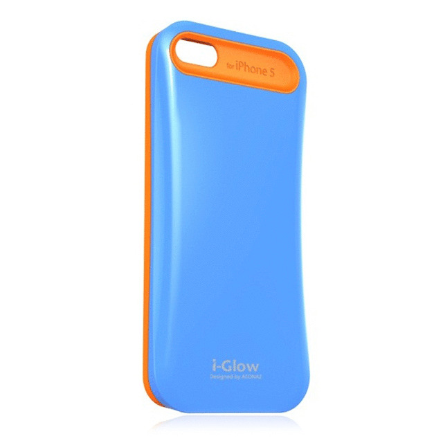 【iPhoneSE(第1世代)/5s/5 ケース】i-Glow Vivid Case with TCS Blue×Orangeサブ画像