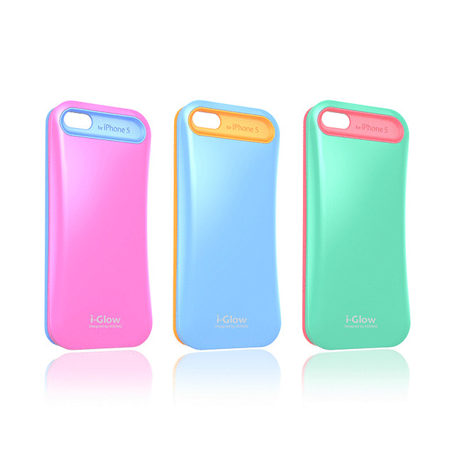 【iPhoneSE(第1世代)/5s/5 ケース】i-Glow Vivid Case with TCS Mint×Pinkgoods_nameサブ画像