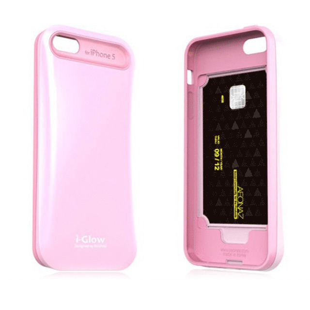 【iPhoneSE(第1世代)/5s/5 ケース】i-Glow Pastel Case with TCS Pastel Pinkgoods_nameサブ画像