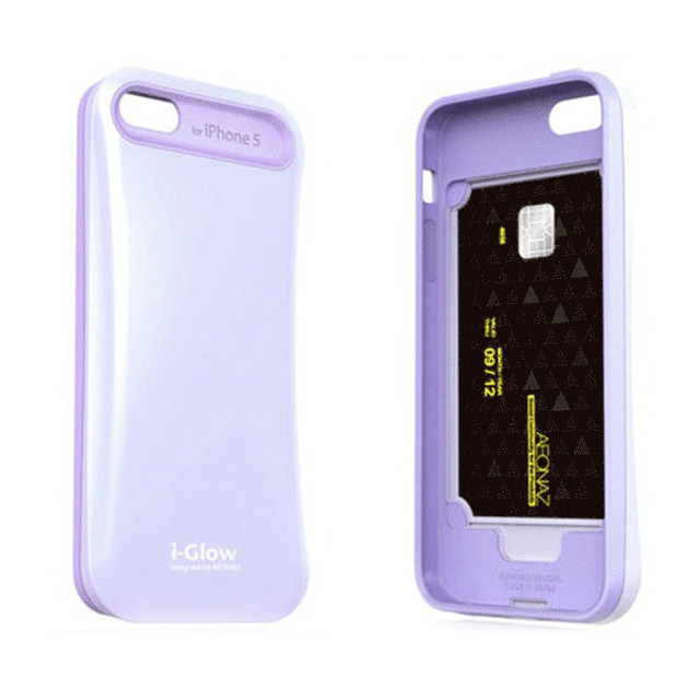 【iPhoneSE(第1世代)/5s/5 ケース】i-Glow Pastel Case with TCS Pastel Purplegoods_nameサブ画像