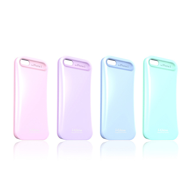 【iPhoneSE(第1世代)/5s/5 ケース】i-Glow Pastel Case with TCS Pastel Purpleサブ画像