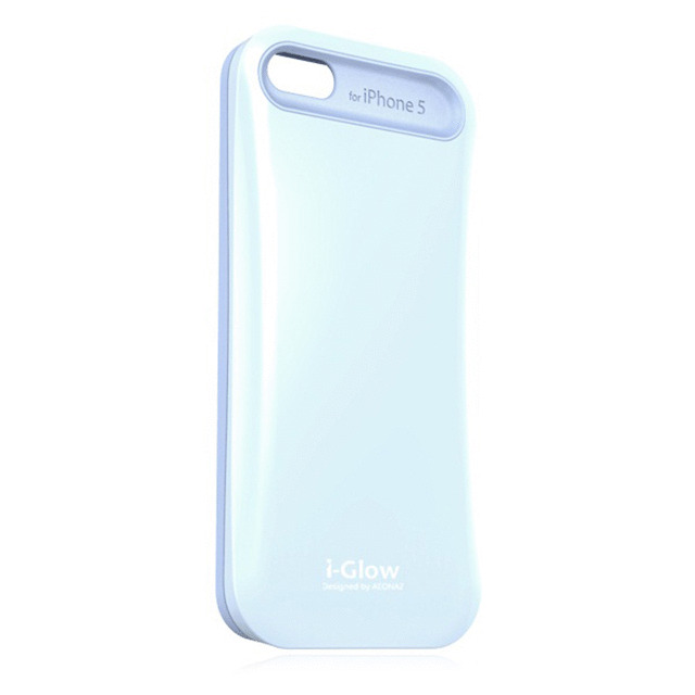 【iPhoneSE(第1世代)/5s/5 ケース】i-Glow Pastel Case with TCS Pastel Bluegoods_nameサブ画像