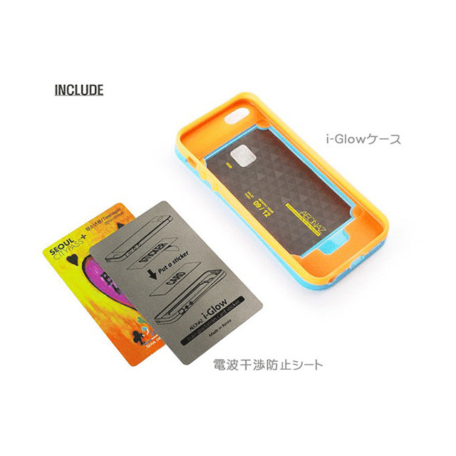 【iPhoneSE(第1世代)/5s/5 ケース】i-Glow Pastel Case with TCS Pastel Bluegoods_nameサブ画像
